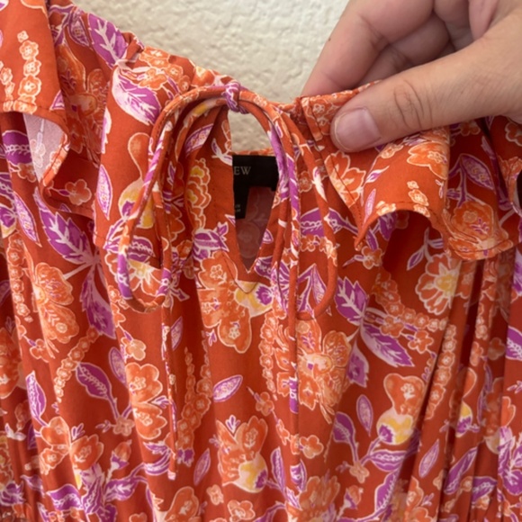 J. Crew tiered maxi dress in painted block print Size Medium - Picture 5 of 13